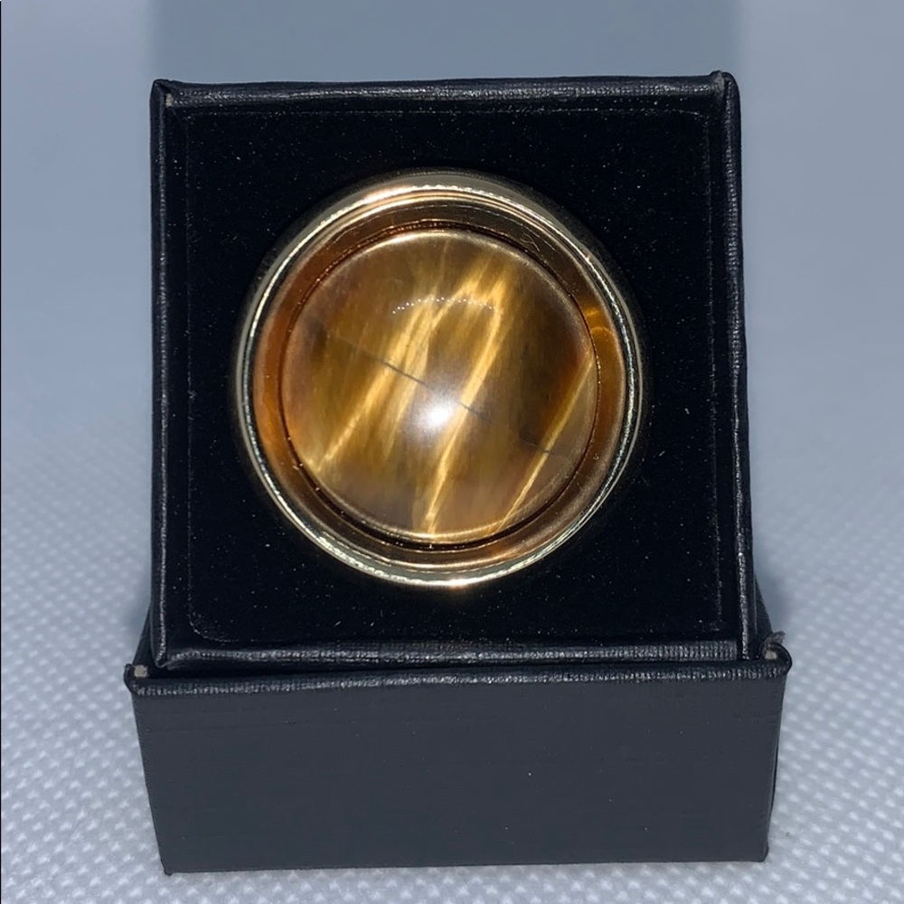 House of Harlow 1960 tiger eye cocktail ring - Picture 3 of 7